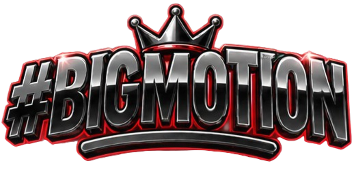 #BIGMOTION chrome logo chest print on hoodie