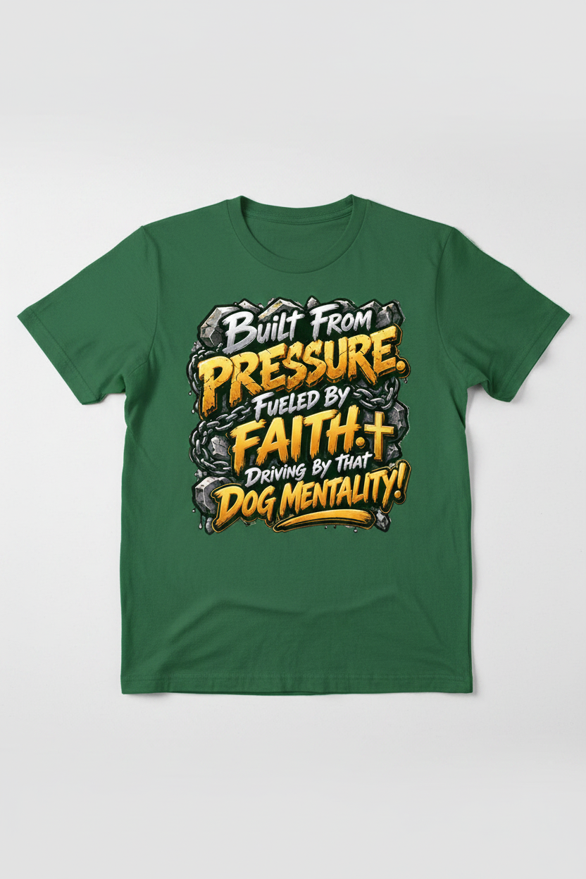Built From Pressure Forest Green T-Shirt