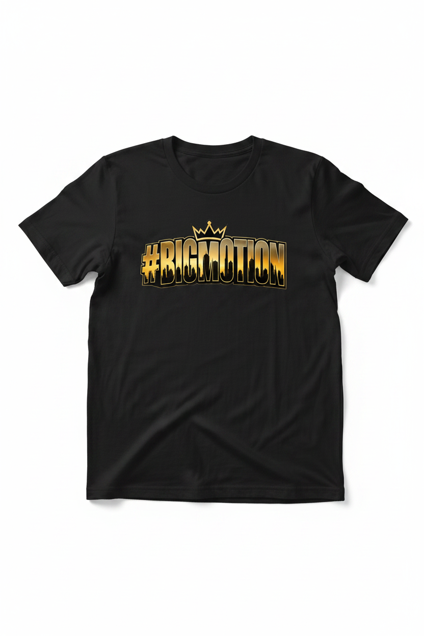 #BIGMOTION Crown Black T-Shirt