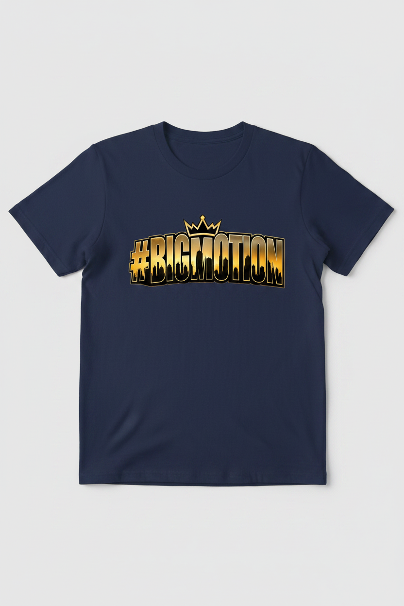 #BIGMOTION Crown Navy T-Shirt