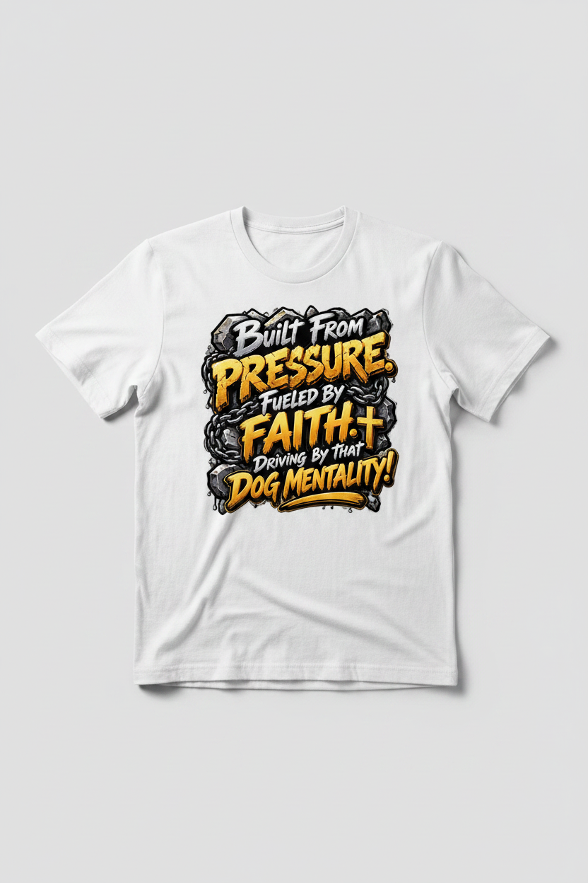 Built From Pressure White T-Shirt