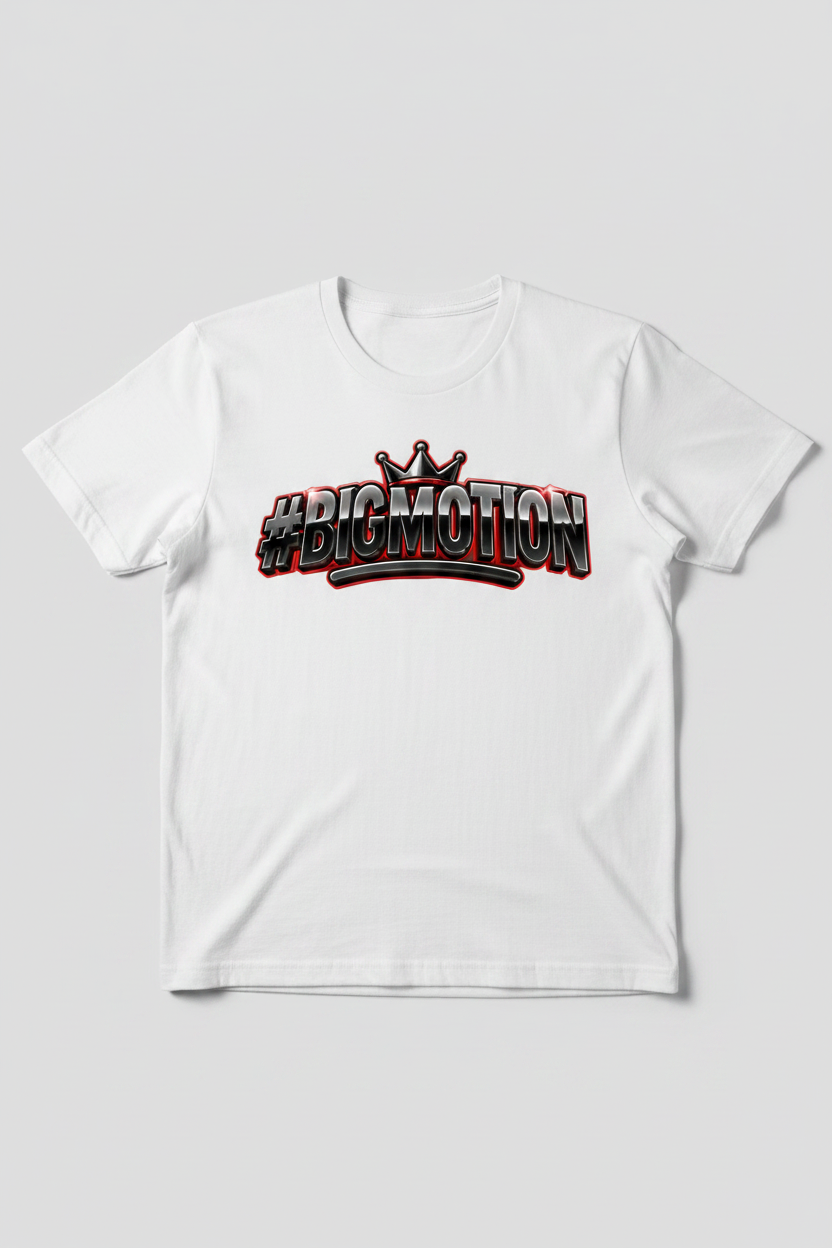 #BIGMOTION Chrome White T-Shirt