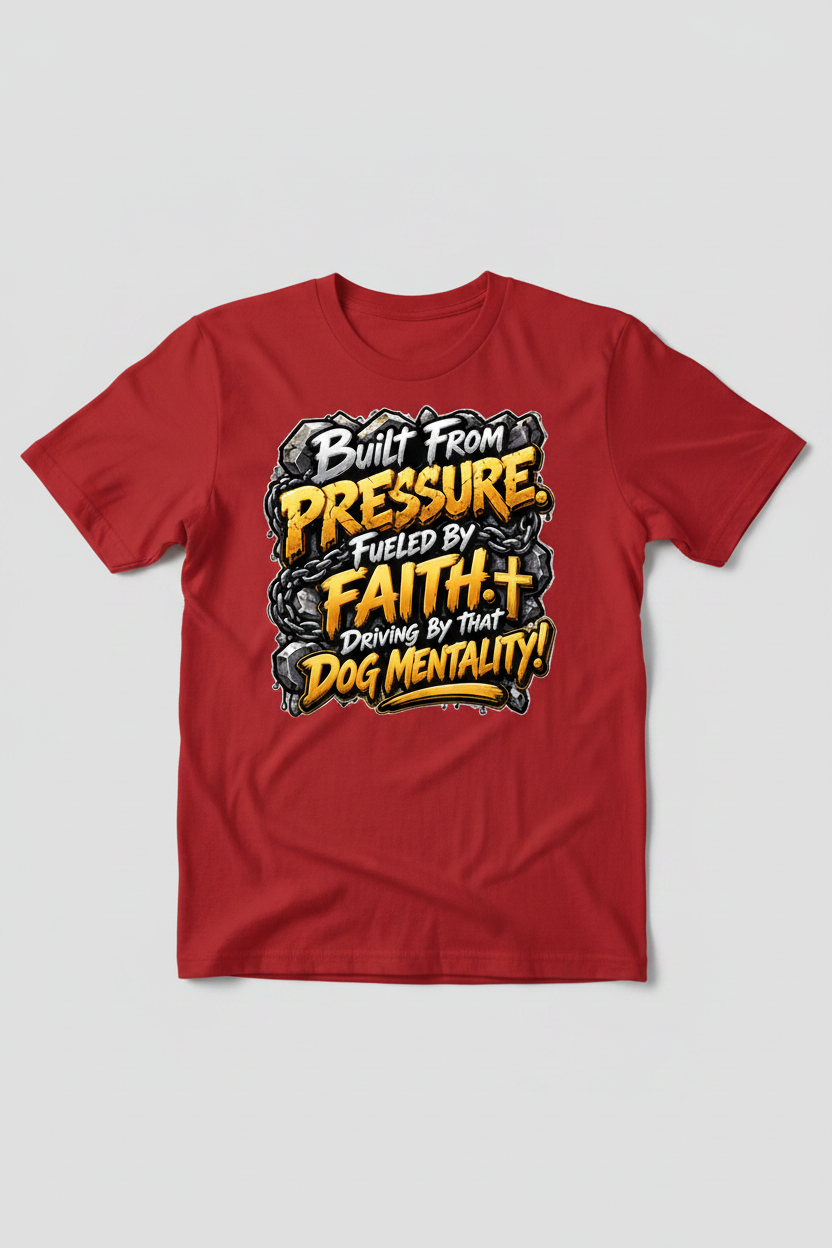 Built From Pressure Red T-Shirt