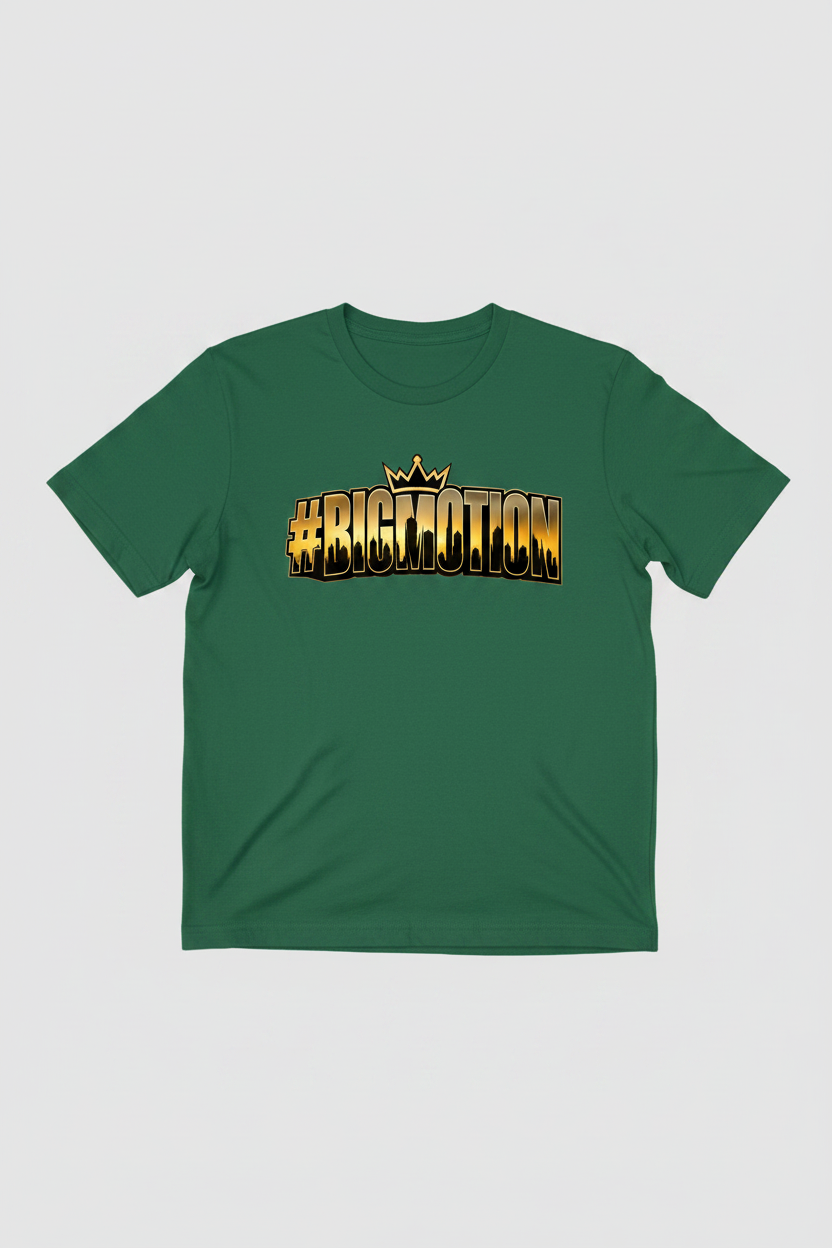 #BIGMOTION Crown Forest Green T-Shirt