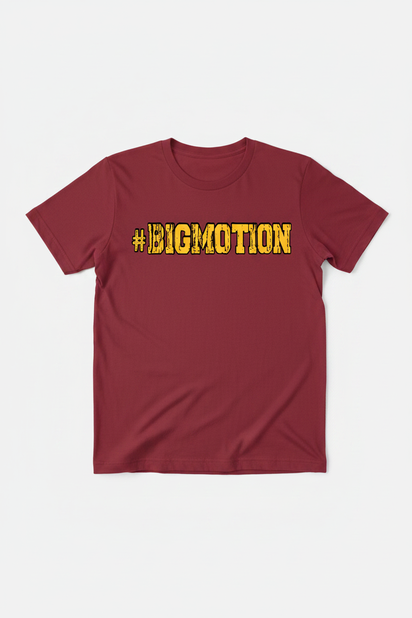 #BIGMOTION Burgundy T-Shirt