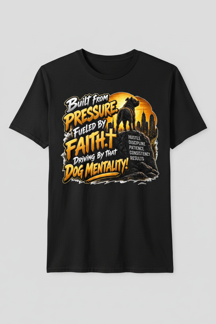 Built From Pressure Dog Mentality T-Shirt